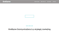Desktop Screenshot of endgamecommunications.com.au